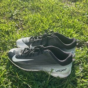 Nike Gray and Black Vapor Soccer Cleats